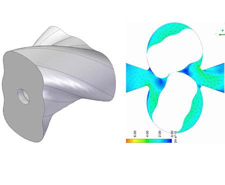 -兩葉90°螺旋金屬轉(zhuǎn)子